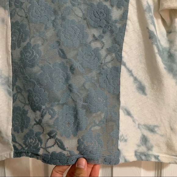 3 for $15 Forever 21 Teal Marble Pattern Crop Top - Picture 8 of 10